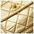 Mochila Matelassé Coco Mark da Chanel em Couro de Cordeiro Dourado - vista 4