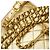 Mochila Matelassé Coco Mark da Chanel em Couro de Cordeiro Dourado - vista 5