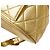 Mochila Matelassé Coco Mark da Chanel em Couro de Cordeiro Dourado - vista 8