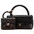 Borsa a mano Chanel genitore-figlio in pelle di agnello nera Nero