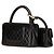 Borsa a mano Chanel genitore-figlio in pelle di agnello nera Nero - vista 2