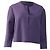 Hugo Boss Jileky Collarless Short Jacket in Purple Polyester