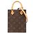 Borsa Petite Sac Plat Monogramma Louis Vuitton Marrone