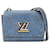 Louis Vuitton Epi Denim Twist MM Chain Shoulder Bag Blue Leather  ref.2612359