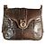 Borsa a spalla Gucci in coccodrillo color cioccolato