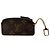 Louis Vuitton Primera Edición Pochette Cles Estuche de Llaves Raro Castaño