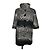 Anna Sui wool blend coat black grey size L