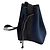 Autre Marque Borsa a spalla in neoprene blu marino con finitura nera Nero Blu navy