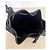 Autre Marque Borsa a spalla in neoprene blu marino con finitura nera Nero Blu navy - vista 5