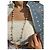 Coco Crush Collana di perle vintage Chanel 5CC con cristalli Silver hardware - vista 2