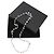 Coco Crush Collana di perle vintage Chanel 5CC con cristalli Silver hardware - vista 8