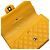Borsa a Spalla Chanel Matelassé Coco Mark Double Flap con Catena Argento Giallo - vista 5