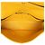 Borsa a Spalla Chanel Matelassé Coco Mark Double Flap con Catena Argento Giallo - vista 6