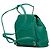 Zaino Chanel Matelassé Coco Mark in pelle caviar verde - vista 2