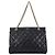 Chanel Bicolor Coco Mark Ketten-Schultertasche Schwarz