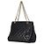 Chanel Bicolor Coco Mark Ketten-Schultertasche Schwarz - Ansicht 2