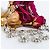 Lindo colar DENNY ROSE com design de 'tiara' com pedras e cristais por toda parte Prata - vista 12