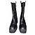 Furla Botas de tacón bloque de 95 mm con relieve Negro