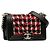 Borsa a spalla piccola Boy di Chanel con catena Nero Rosso - vista 2