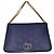Christian Dior 30 Montaigne Borsa in tessuto e pelle blu navy D'oro