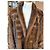 Abrigo de piel de visón Yves Saint Laurent Marrón Castaño - vista 5
