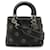 Christian Dior Lady Dior Calfskin 2way Bag Black Khaki Leather Pony-style calfskin  ref.2612744