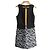 Vestido sin mangas Jil Sander Navy Negro Blanco Naranja