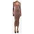 Simon Miller Vestido maxi de punto acanalado brillante marrón - talla XS Castaño - vista 3
