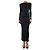 Simon Miller Schwarzes geripptes Maxikleid mit schulterfreiem Design - Größe XS