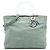 Dior Blu Grande Borsa in Denim Cannage con Manici in Acrilico Lady Dior