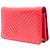 Wallet On Chain Cartera de cadena acolchada en charol rojo CC de Chanel Roja - vista 2