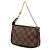 Mini Pochette Accessoires Louis Vuitton in Damier Ébène Marrone - vista 2