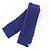 Set di scaldacollo e scaldabraccia in maglia Chanel Blu - vista 3