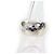 Anello Largo con Logo Inciso SV925 di Chanel Argento