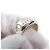 Anello Largo con Logo Inciso SV925 di Chanel Argento - vista 6