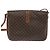 Céline Borsa a Spalla Celine Macadam in Pelle PVC Marrone - vista 2