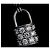 Collana in diamante Pavé Lockit Pandante Louis Vuitton - vista 6