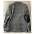 Saint Laurent Wolljacke mit Lederbesatz Schwarz Weiß - Ansicht 5