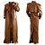 NUEVO RARO TRENCH LARGO SAINT LAURENT 740485 36 S ABRIGO DE CUERO CAMEL Camello - vista 27
