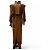 NUEVO RARO TRENCH LARGO SAINT LAURENT 740485 36 S ABRIGO DE CUERO CAMEL Camello - vista 4