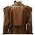 NUEVO RARO TRENCH LARGO SAINT LAURENT 740485 36 S ABRIGO DE CUERO CAMEL Camello - vista 5