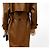 NUEVO RARO TRENCH LARGO SAINT LAURENT 740485 36 S ABRIGO DE CUERO CAMEL Camello - vista 6