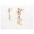 NUOVE ORECCHINI CHANEL LOGO CC A PENDENTE CON PERLE E STRASS D'oro - vista 2
