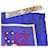 Bufanda de seda Carré 90 Hermès Azul  - vista 6