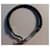 Set collana e bracciale Hermès Jumbo pelle intrecciata nera e metallo argentato Argento  - vista 6