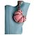 Autre Marque Charm Leather Croissant Multicolor Pink - view 8