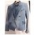 Balmain Blazer in denim doppiopetto con bottoni dorati e monogramma Blu chiaro - vista 2