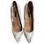 Kurt Geiger Pumps aus Schlangenleder Beige 9 cm Absatz