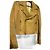 Pierre Balmain Leder Bomberjacke Gelb