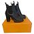 Botas Louis Vuitton de piel negra Negro
